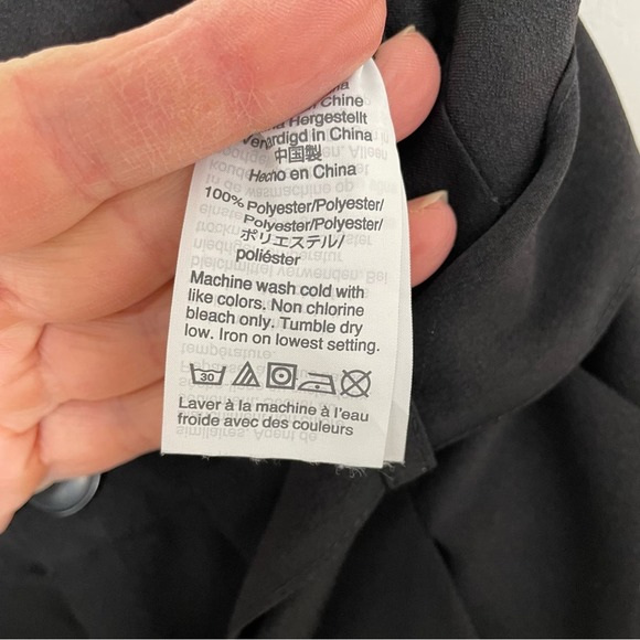 Madewell Black Pleated Paperbag Cropped Pants in Size 0 - Picture 12 of 12